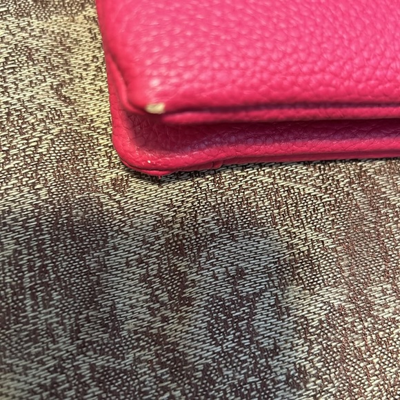 Nanette Laporte; fuchsia with gold hardware crossbody purse - Picture 8 of 8